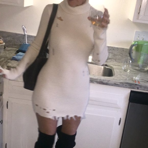 Lovers and Friends distress knit dress - Picture 6 of 10